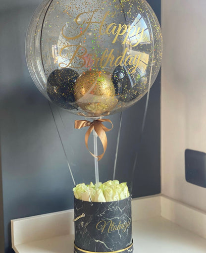 Hot Air Balloon Boxed Roses